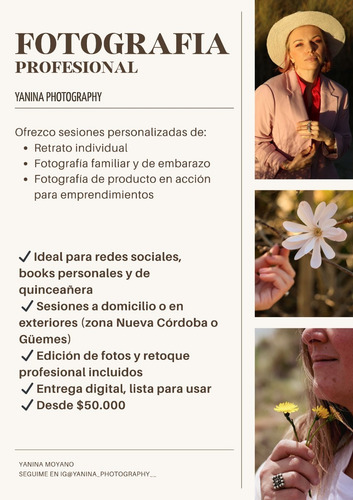 Fotografia Profesional- Sesiones Personalizadas