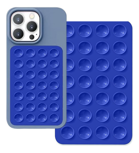 Sopapa Soportes De Silicona Telefono Con Agarre Adhesivo Azul Ventosas De Doble Cara