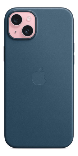 Case Tecido Finewoven Magsafe iPhone 15 Plus Azul Pacífico