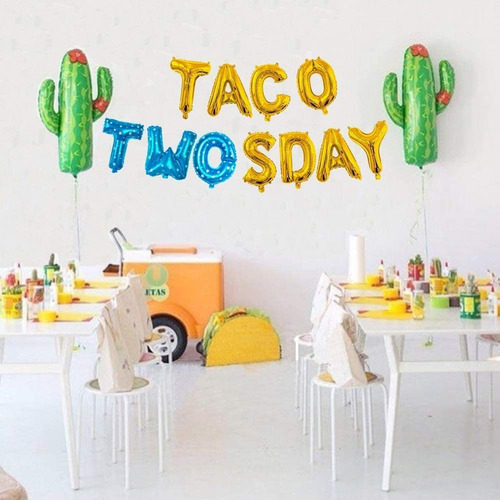 Taco Boy Twosday Fiesta De Cumpleaños De Las Decoraciones, T