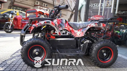Mini Cuatri Electrico Sunra Atv 800w Niños + Casco / E