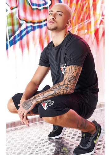Imagem 3 de 4 de Camiseta São Paulo Dry Fit Licenciada Estampada Mmt 510385