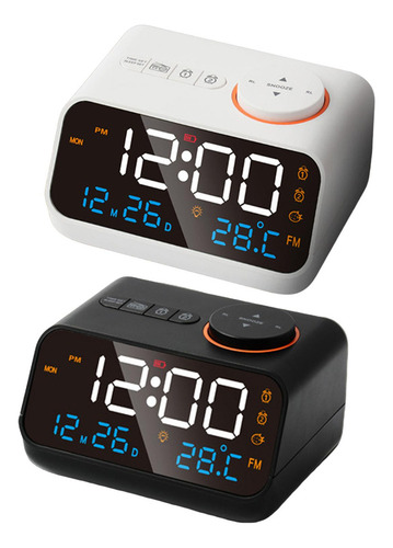 Calendario De Reloj Despertador Led Con Termómetro De