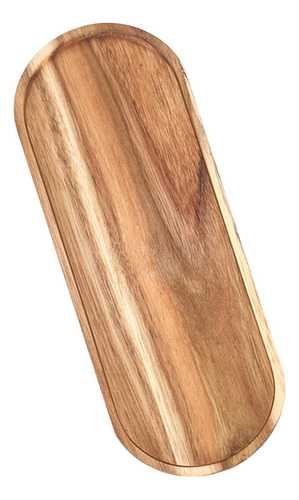 New,. Bandeja De Madera Elegante Para Servir En Ovalado