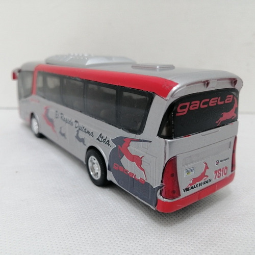 Bus El Rápido Duitama, Escala 1/55, Kinsfun, 18cms Largo.