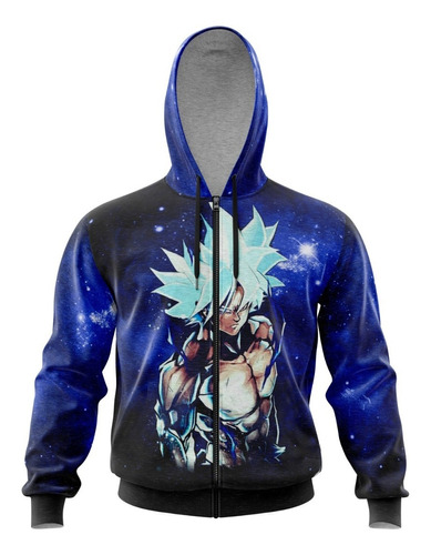 Campera Capucha Goku Ultra Instinto Ranwey Bcpr246