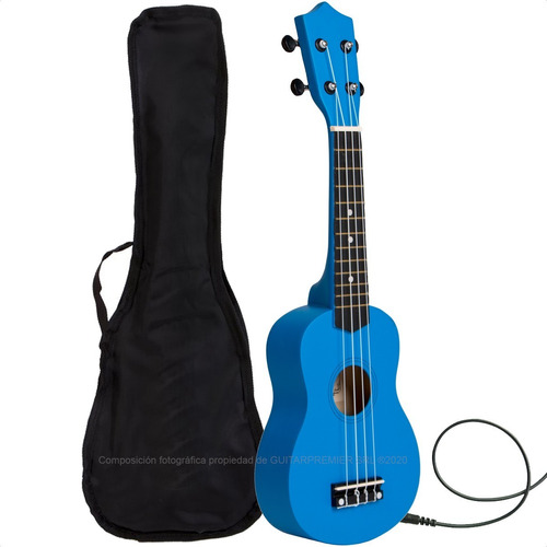 Ukelele Electroacustico Superior Colores Funda Acolchada Pua