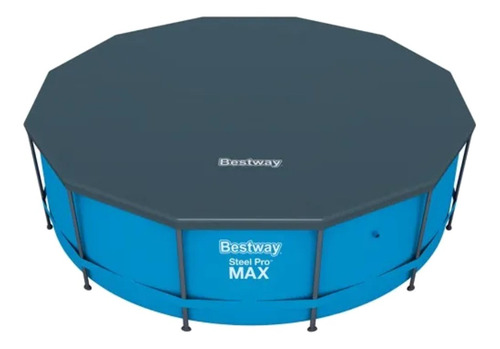Imagen 2 de 3 de Pileta estructural redonda Bestway 56420 con capacidad de 10250 litros de 3.66m de diámetro azul diseño mosaico