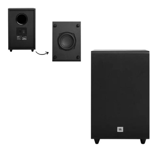 Imagen 3 de 5 de Barra De Sonido Jbl Sb170 Subwoofer Inalambrico 220w Potencia