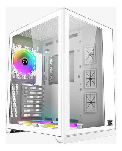Gabinete Blanco Gamer Xigmatek Aquarius S Argb 3 Fanes