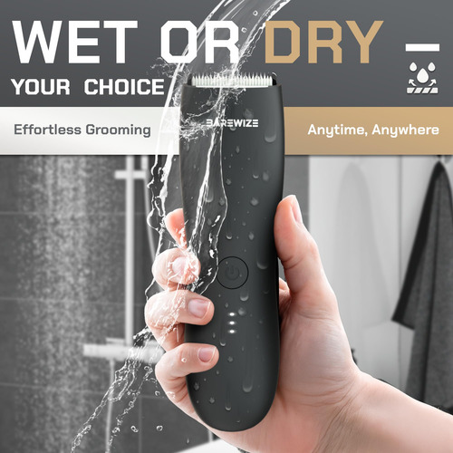 Body Hair & Pubic Hair Trimmer Barewize Waterproof Usb-c