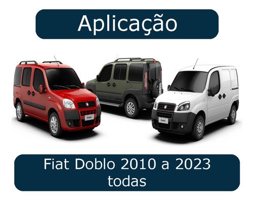 Conjunto Guia Porta Lateral Corrediça Doblo 2010 A 2023
