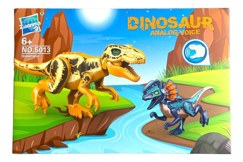 Pack 2 Legos Dinosaurios Jurassic  / Con Sonido Animal