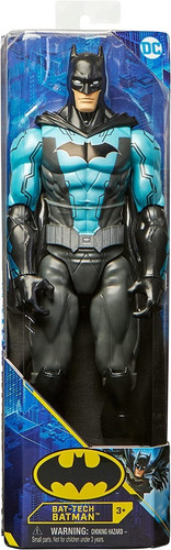 Dc Bat-tech Batman Traje Azul Figura 30 Cm Spin Master