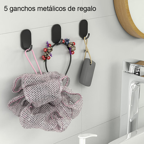 Toallero Soporte De Toallas Estante Para Baño De Pared 60cm