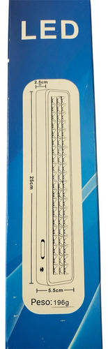 Luz Artefacto De Emergencia 25x5,5x2,5 Cm