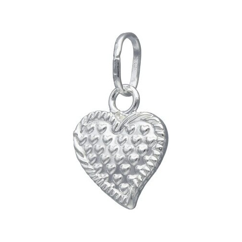 Collar Colgante Corazón, Plata 925, Incluye Cadena 45cm Amor