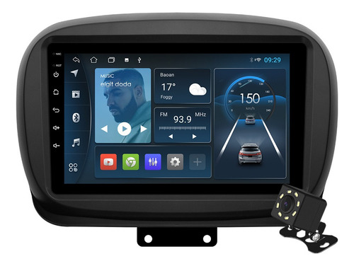 Estéreo 1+32gb Cámara For Fiat 500x 2016-2022 Gps Wifi Bt