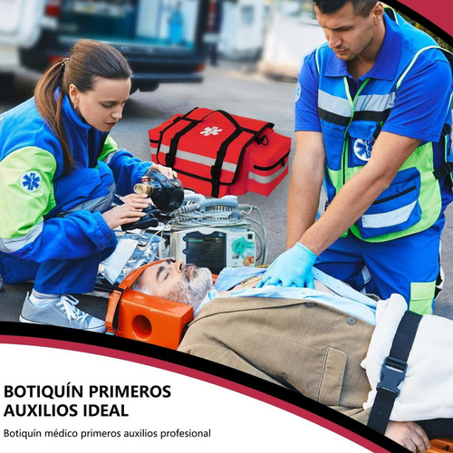 Grande Mochila Botiquín Primeros Auxilios Tiras Reflectantes