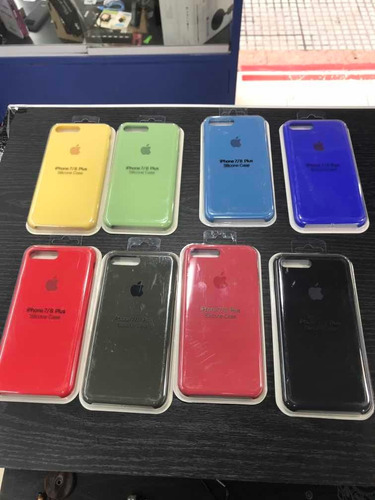 Funda Silicona Case Para iPhone 8/7 8 Plus/7 Plus + Vidrio