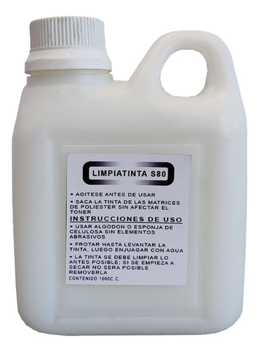 Limpia Tinta Para Master De Poliester S80 Offset X 1 Lt