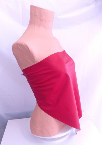 Bandana De Tela Engomada Pack X 8 Unidades Rojo Liso Unico
