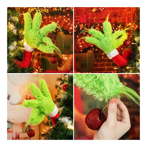 Enfeites De Árvore De Natal Grinch, Perna E Braço De Elfo, 3