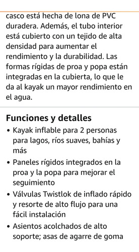 Bote Kayak Advanced