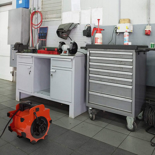 Imagen 6 de 6 de Robusto Portátil Ajustable Ventilador Industrial Blower- 3 V