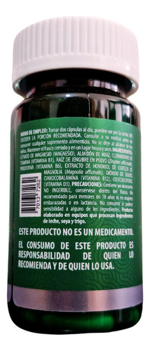 Kit 2 Magnesio Capsulas Sistema Inmune Vitamina B6 B12 Sin Sabor