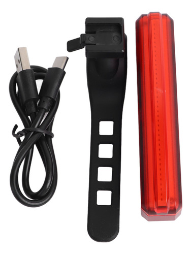 Luz Trasera De Bicicleta Roja Usb Recargable Ajustable