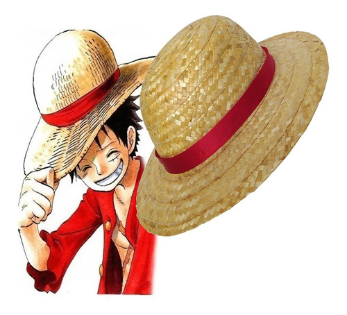 One Piece Sombrero De Paja Luffy Cosplay Artesanal Para Sol