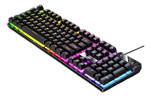 Teclado Mecánico Para Juegos Con Cable, Rgb Retroiluminado