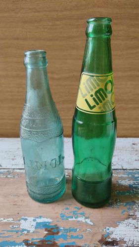 Antiguas Vintage Coleccionable Botellas Refresco Lote X2