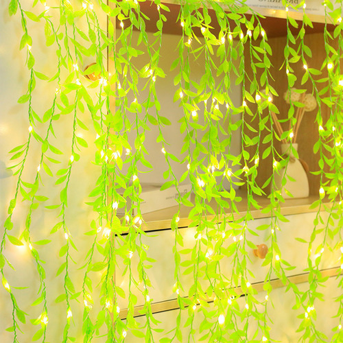 Lámpara De Pared Leaf Lamp, Lámpara De Pared Led De Ratán
