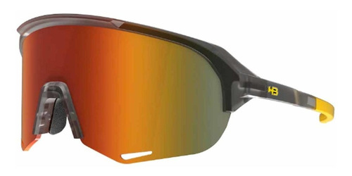 Oculos Ciclismo Hb Edge R Laranja Onyx Fosco Lente Laranja