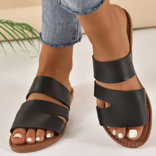 Zt Slipper Planos De Verano New Con Sandalias Mujer Casual