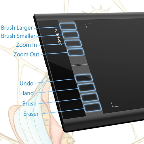 Tableta Grafica 36x21cm Diseño Arquitectur Xp-pen Star03 V2
