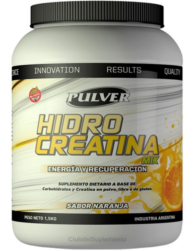 Hidro Creatina Mix Pulver 1.5kg Energía Fuerza Recuperación