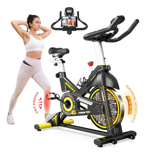 Bicicleta Estática Pooboo, Resistencia Magnética Ajustable, 