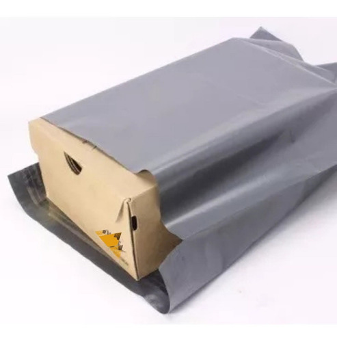 60x40 250 Saco Mercado Envios Envelope Plastico Envio Cinza