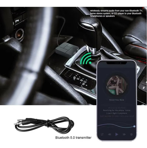 Receptor Bluetooth 5.0, Transmissor, Conector Aux De 3,5 Mm