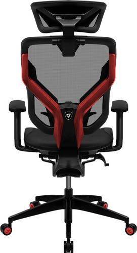 Imagen 2 de 10 de Silla Gamer Thunder X3 Yama7 Ergonómica Negro/rojo