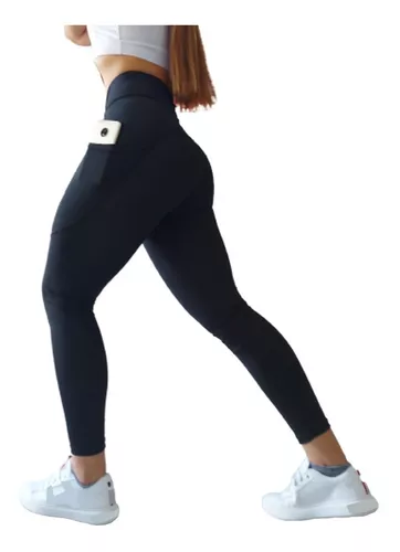 Leggins Deportivos Dama De Licra Con Bolsa Celular Gym