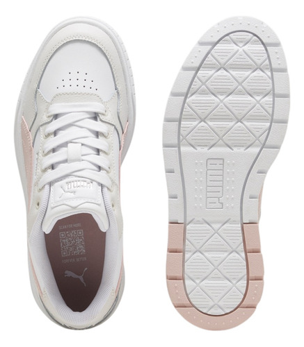 Tenis Puma Karmen Ii Idol Jr Mujer Casuales Y Cómodos - 39887603 Blancos Plataforma Suela Alta