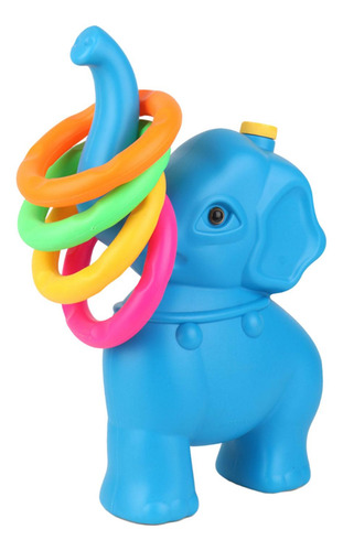 Juego De Lanzamiento De Anillos De, Juguete Educativo Azul