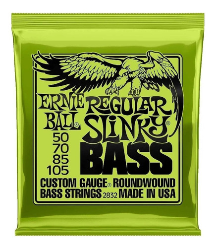 Ernie Ball Encordado Bajo Electrico De 4 Cuerdas 050 - 105