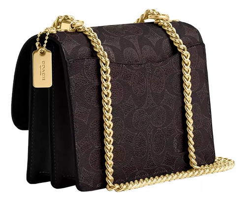 Bolsa Bandolera Coach Mini Klare Color Walnut Black