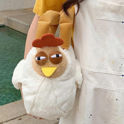 De Bolsa De Felpa Bolsa De Pollo De Dibujos Animados, Para