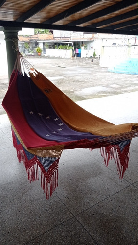 Imagen 6 de 6 de Hamaca Bandera De Venezuela Algodon